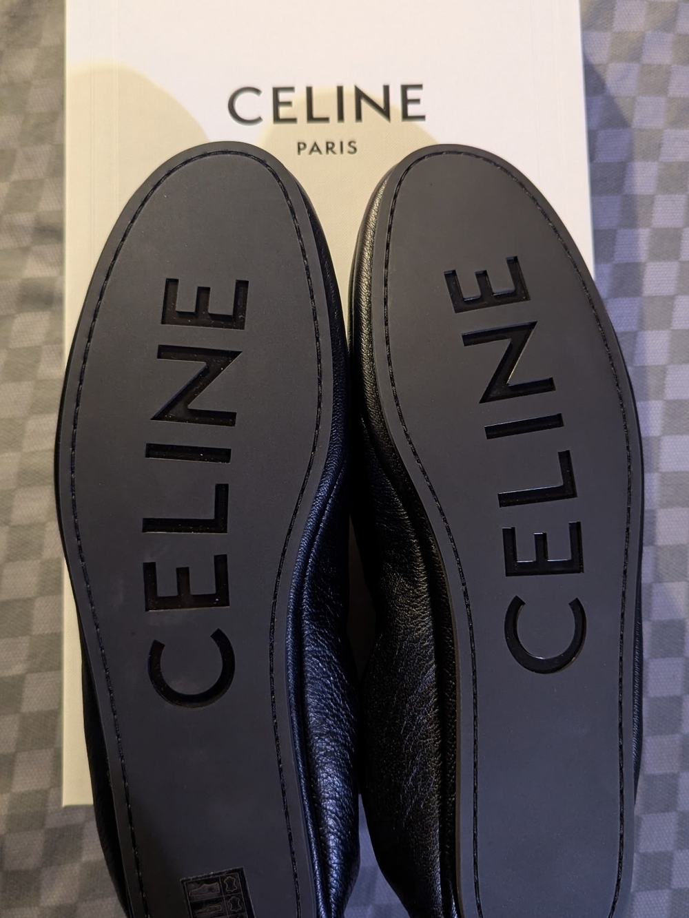 Celine Black Goat skin Men’s Slip-On Loafers - Picture 4 of 4